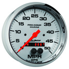 5" GPS Hastighetsmätare,, 0-50 MPH, MARINE CHROME ULTRA-LITE