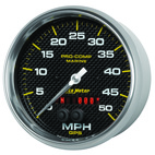 5" GPS Hastighetsmätare,, 0-50 MPH, MARINE CARBON FIBER