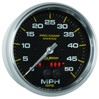 5" GPS Hastighetsmätare,, 0-50 MPH, MARINE CARBON FIBER