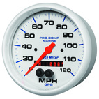 5" GPS Hastighetsmätare,, 0-120 MPH, MARINE WHITE