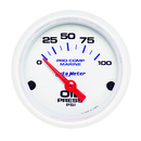 2-1/16" Oljetryck, 0-100 PSI, MARINE WHITE