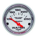 2-1/16" Vattentemperatur, 100-250 °F, MARINE CHROME ULTRA-LITE