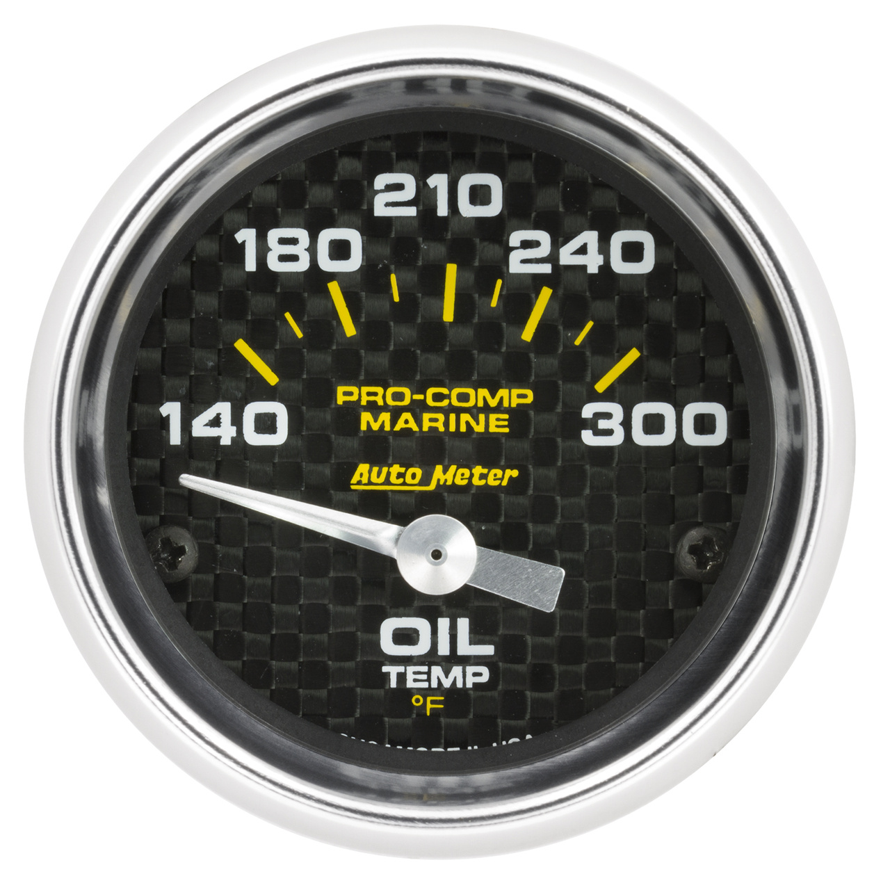 2-1/16" Oljetemperatur, 140-340 °F, MARINE CARBON FIBER