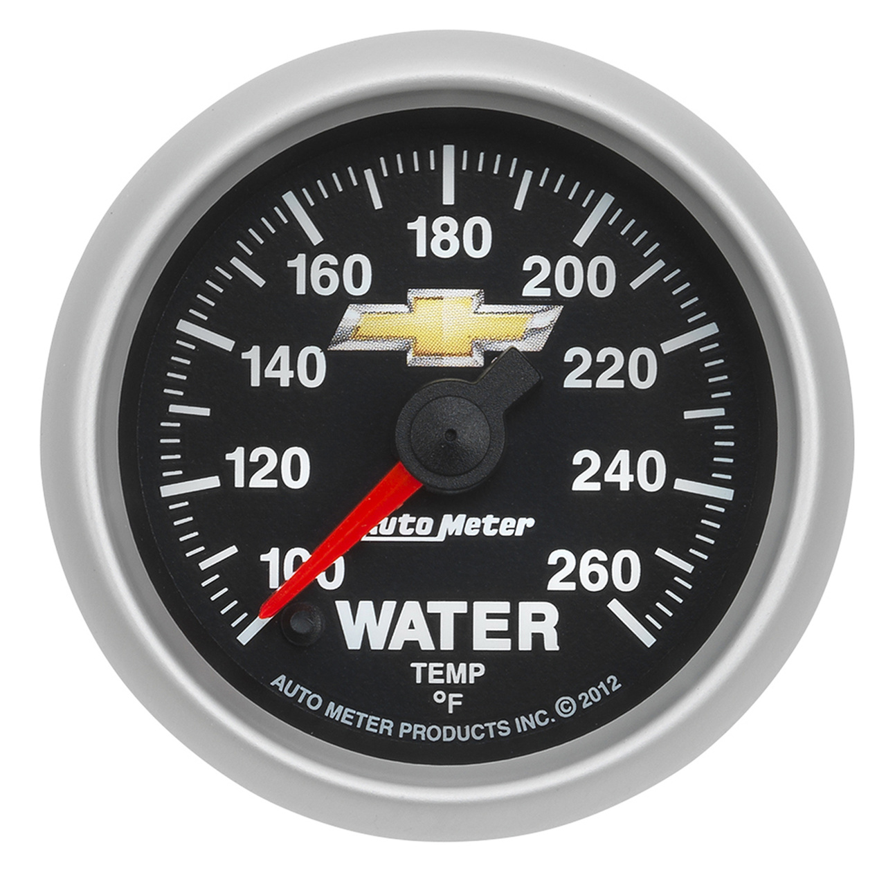 2-1/16" WATER TEMP, 100-260 °F, DIGITAL STEPPER MOTOR, CHEVY GOLD BOWTIE