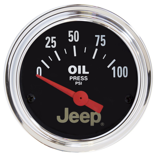 2-1/16" Oljetryck, 0-100 PSI, JEEP