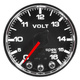 2-1/16" Voltmätare, 0-16V, SPEK-PRO, Svart/Krom