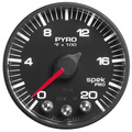 Mätarhållare A-stolpe, 0-60 PSI/0-2000 °F/100-300 °F, 08-10 FORD SUPERDUTY, SPEK-PRO, BLACK DIAL, BLACK BEZEL, FLAT ANTIGLARE LENS