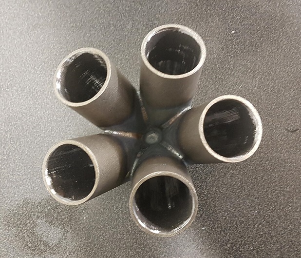 Kollektor 5 cylindrar stål