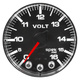 2-1/16" Voltmätare, 0-16V, SPEK-PRO, Svart/Krom