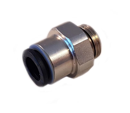 1/8 pneumatisk koppling för 6mm slang - svart