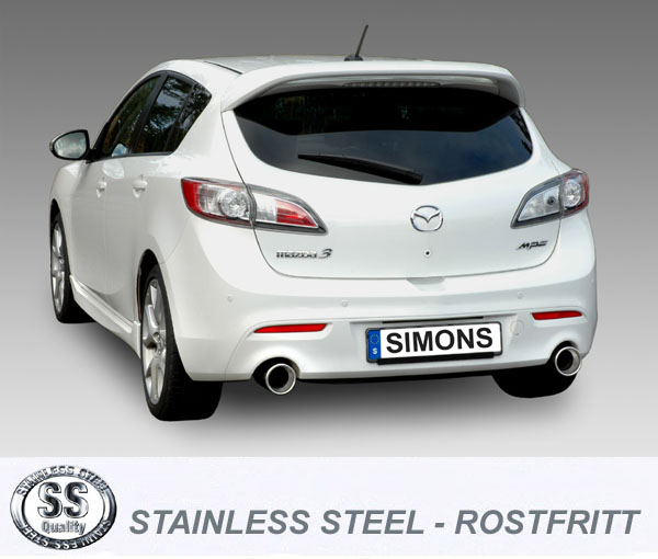 3 MPS Mk2 år 2010-2013 Sportavgassystem