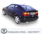 Corrado 1.8 16V/1.8 G60/2.0 8V/2.0 16V/2.9 VR6 år 1991(8)-1995 Sportavgassystem