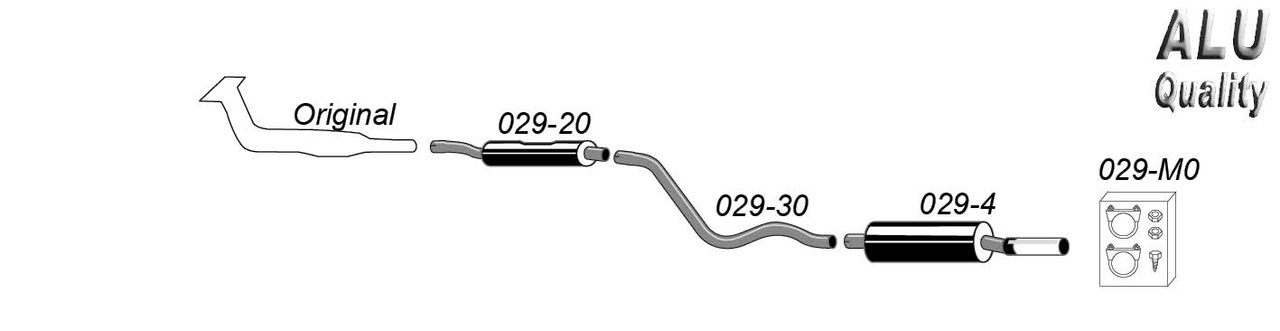Golf I/Golf I Cabrio år 1974-1983 Sportavgassystem