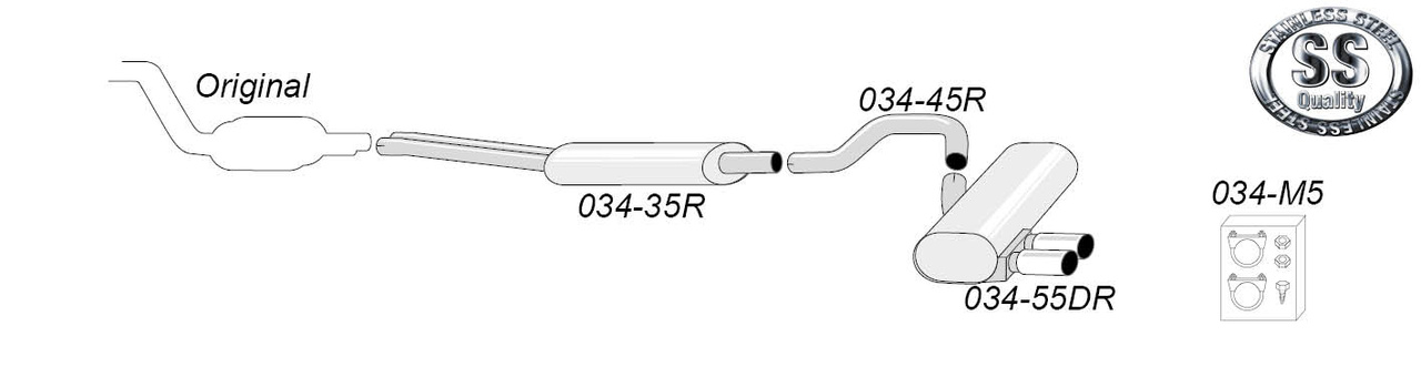 E90/E91/E92 325i/330i Sedan/Touring/Coupé år 2005-2007(02) Sportavgassystem