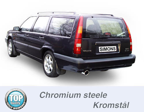 850 Sedan/Kombi GLE/GLT 2.0-2.5 126-170hp år 1991-1997; S70/V70 Sedan/Kombi 2.0-2.5 126-170hp år 1997-2000 Sportavgassystem