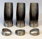 Kollektor Ø54.0mm 26° 3to1 Rostfritt