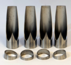 Kollektor Ø42.0mm 30° 4to1 Rostfritt