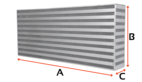 Hurricane Intercooler cellpaket (613x166x92)