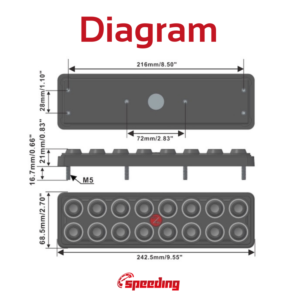 PDM16 Motorsport Knappsats & Relämodul