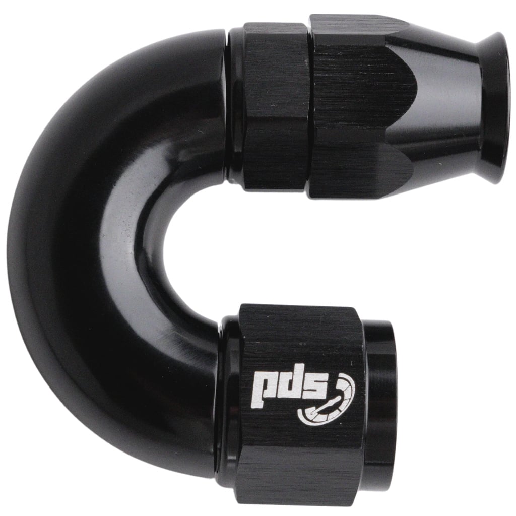 AN8 -180° Full flow PTFE Slangkoppling