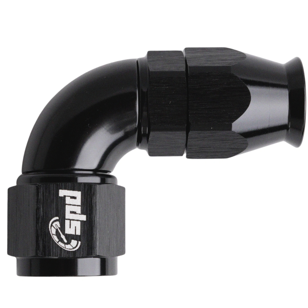 AN8 - 90° Full flow PTFE Slangkoppling