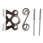 DZUS Svetsplåt med fjäder för skruvfäste