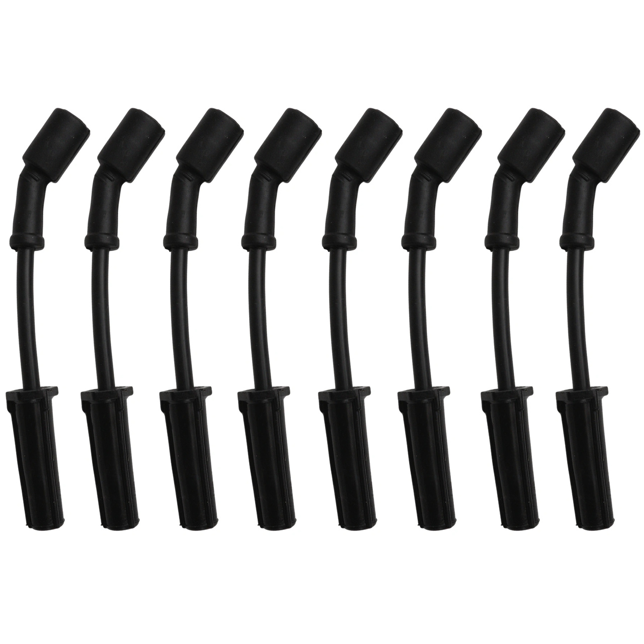 GM LS Tändkabelsats rak vinkel Svarta