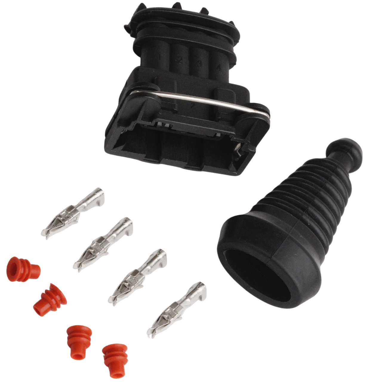 Kontaktdon 4-poligt hylsdon Bosch JPT (tändmodul / tändspole)