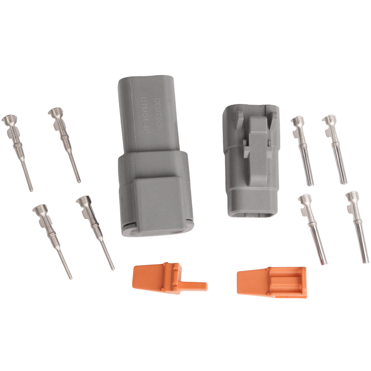 Kontaktdon KIT 4-polig DTM series Hane + Hona