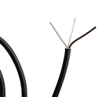 Skärmad Kabel 2-Ledare Svart