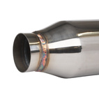 Ljuddämpare 2,5" fullflödes Rostfritt