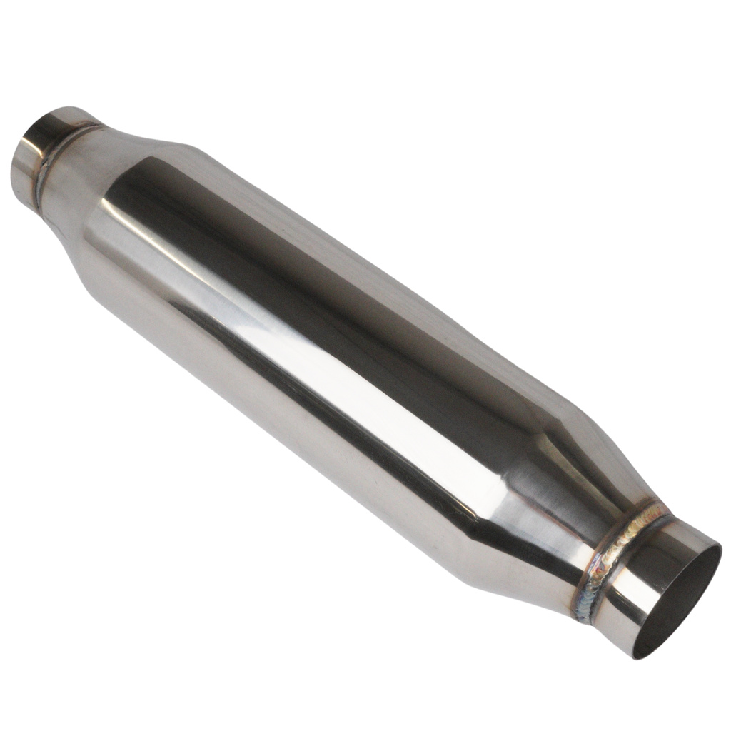 Ljuddämpare 2,5" fullflödes Rostfritt