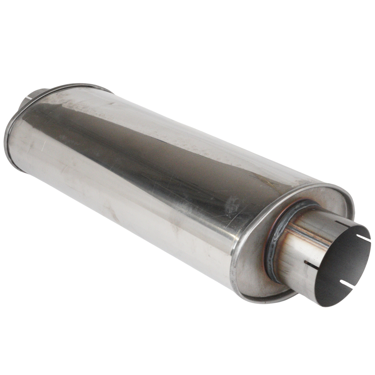 Ljuddämpare 4" oval Rostfri (63cm)