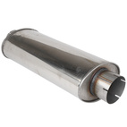 Ljuddämpare 4" oval Rostfri (63cm)