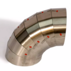 Pie cut Ø89.0mm 15° r=89.0 Rostfritt