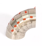 Pie cut Ø38.0mm 15° r=38.0 Rostfritt