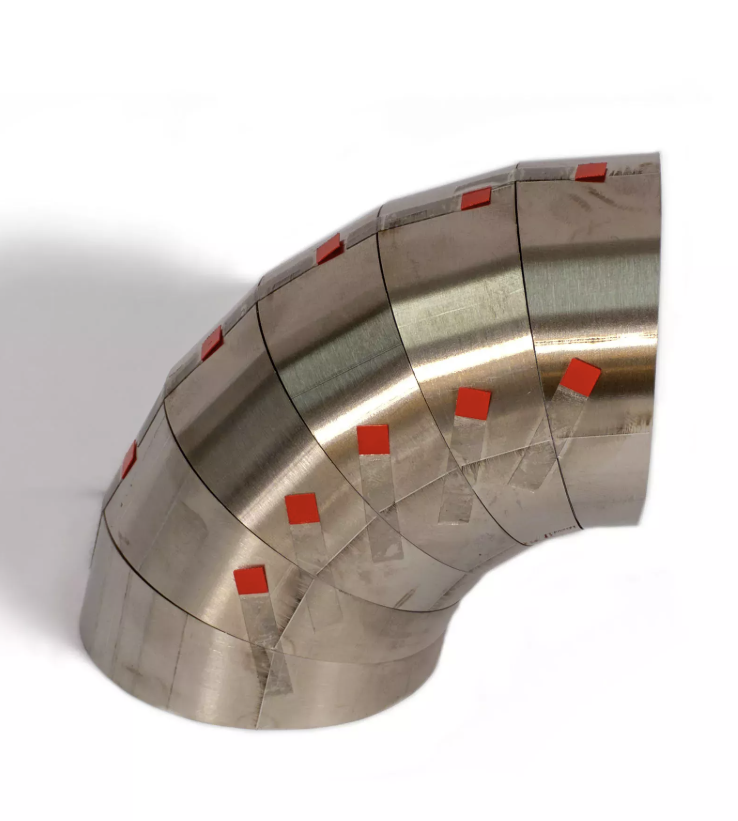 Pie cut Ø60.3mm 15° r=60.3 Rostfritt