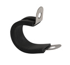 Gummiklädd P-klämma Form D 12mm/12mm W4