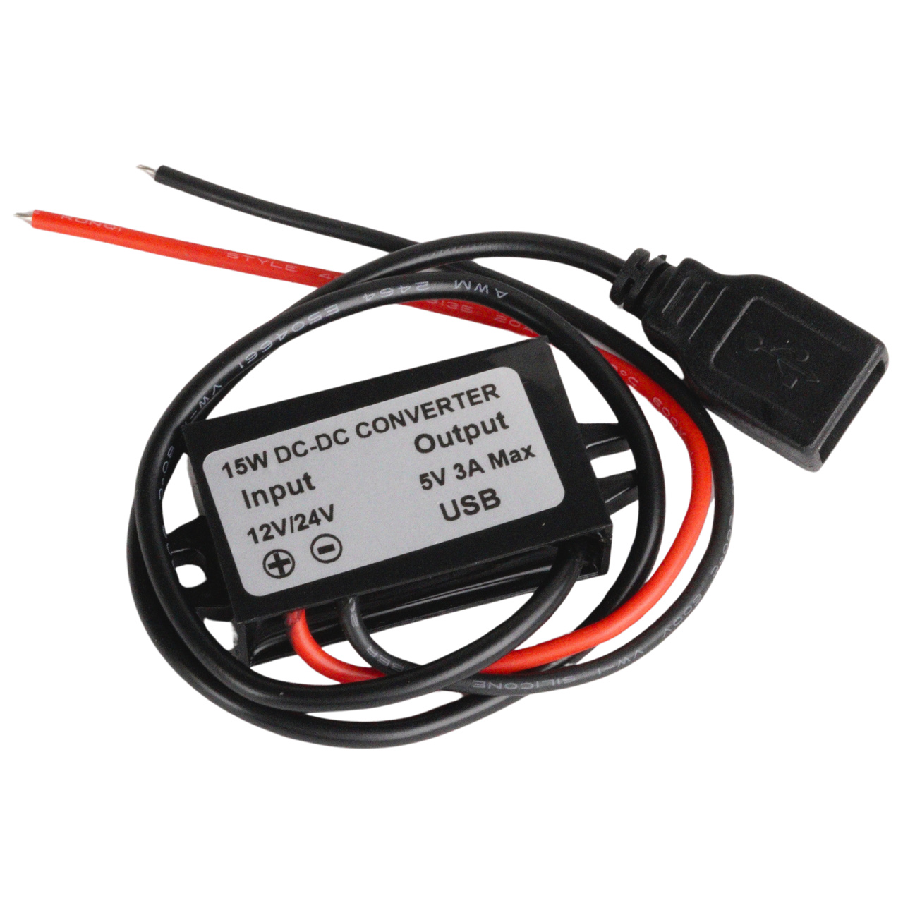 USB A laddare för kabelinstallation (5V/3A)