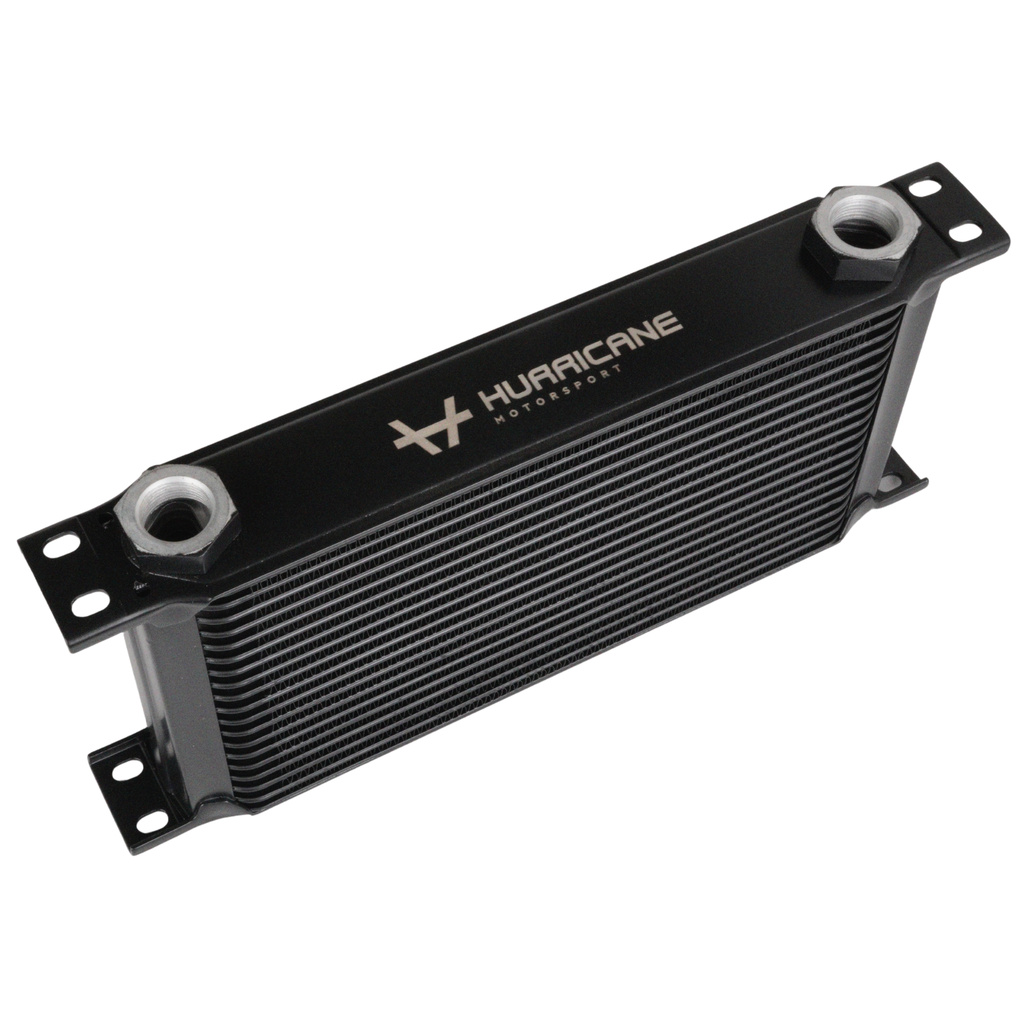 Hurricane Oljekylare Svart 19 rader (330mm)