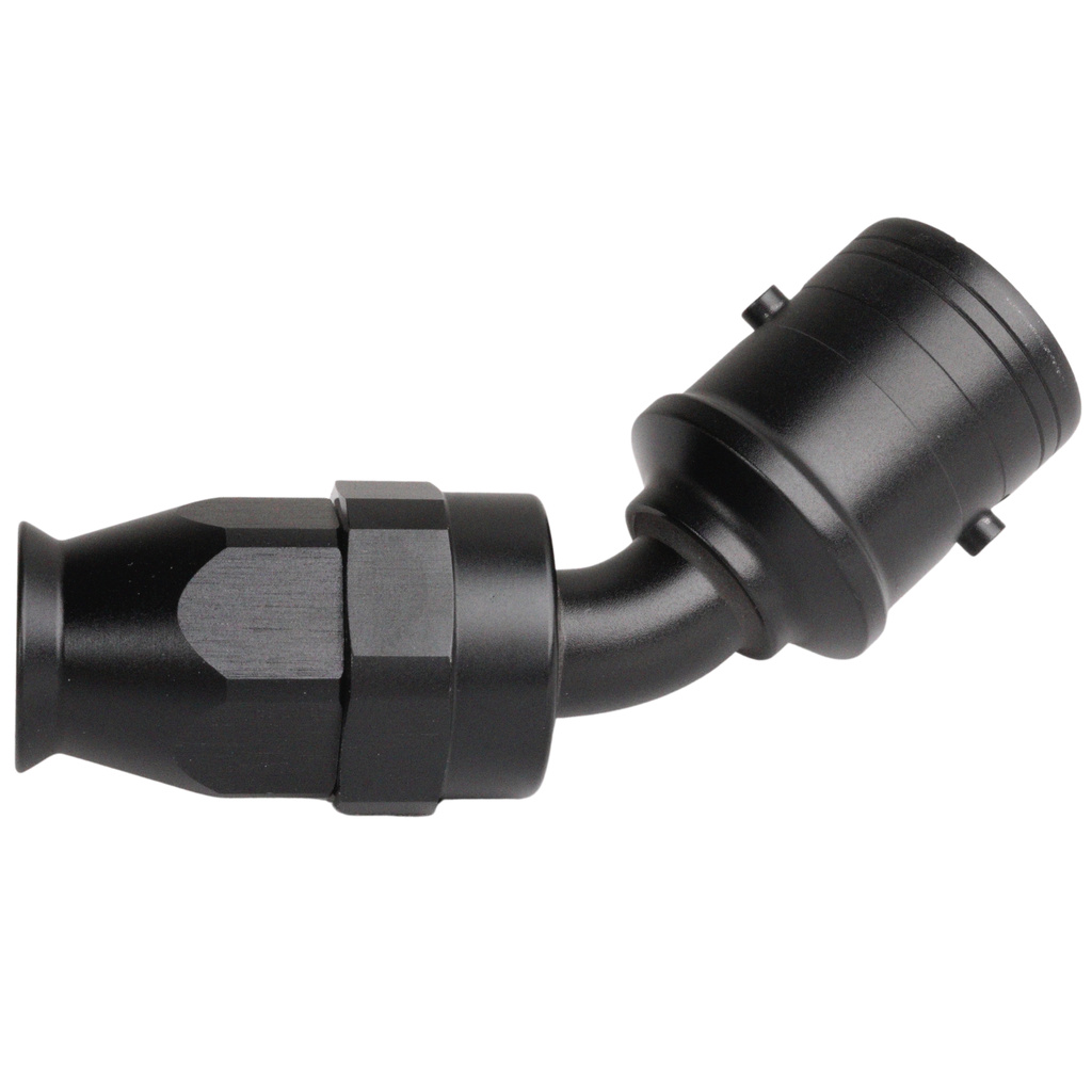 AN10 45° PTFE Quick-Connect Slangkoppling