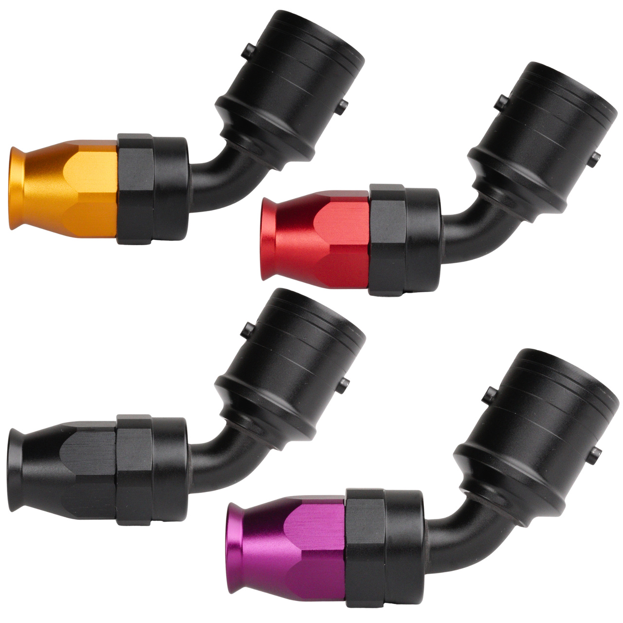 AN10 60° PTFE Quick-Connect Slangkoppling