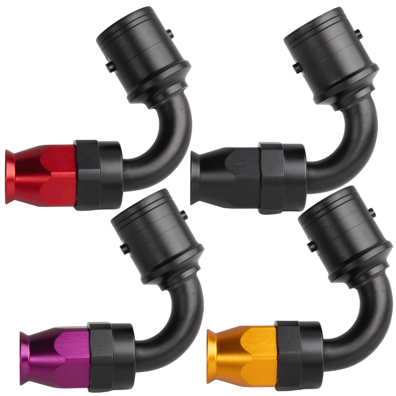 AN6 120° PTFE Quick-Connect Slangkoppling