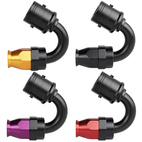 AN6 150° PTFE Quick-Connect Slangkoppling