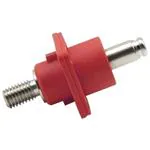 Skottgenomföring Batterikabel (3,6mm Snabbkoppling - Kabelsko) Röd