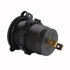 12V-24V Uttag Väderskyddad Marin