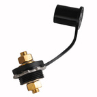 Batteriterminal Skottgenomföring Minus - (Svart)