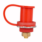 Batteriterminal Skottgenomföring Plus + (Röd)