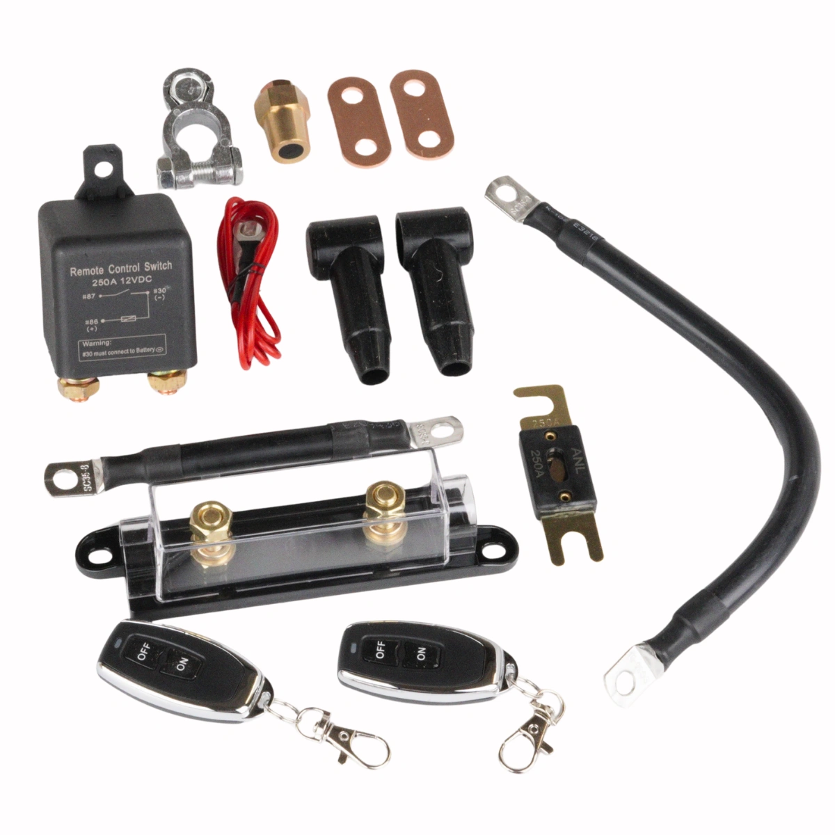 Fjärrstyrt Relä 250A - KIT