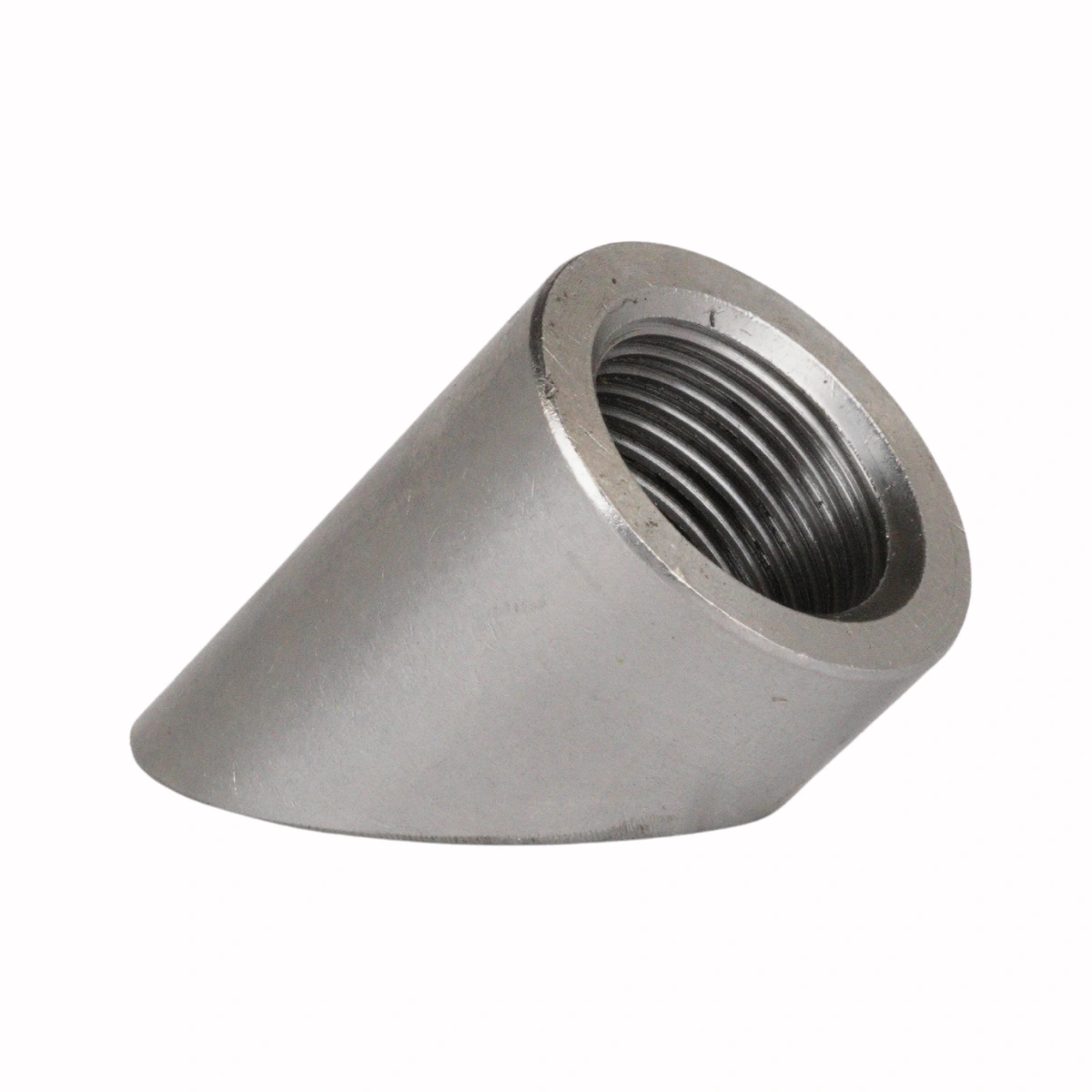 Välvd Lambdamutter M18x1,5 Rostfri (45°)